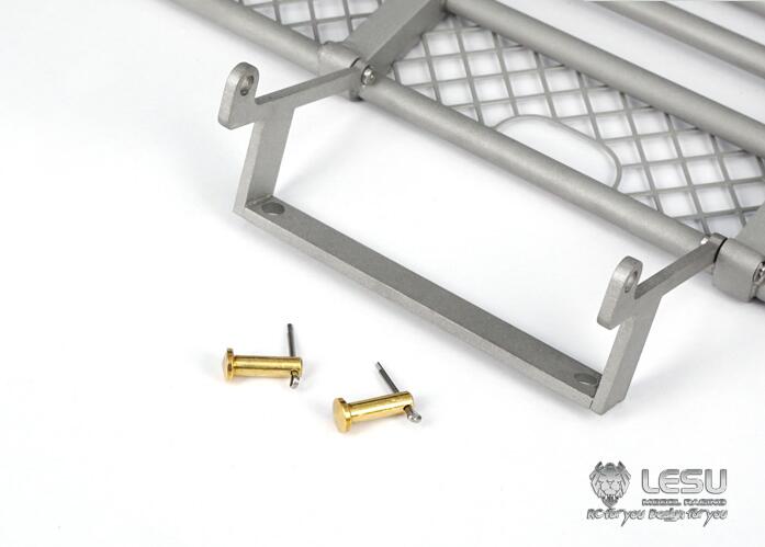 Upgraded Metal Front Grille Guard Bumper for 1/14 Tamiya RC Tractors & 6x6 Dump Trucks - Heavy Duty Replacement Part for Off-Road Model Car Racing & Crawling Scenes