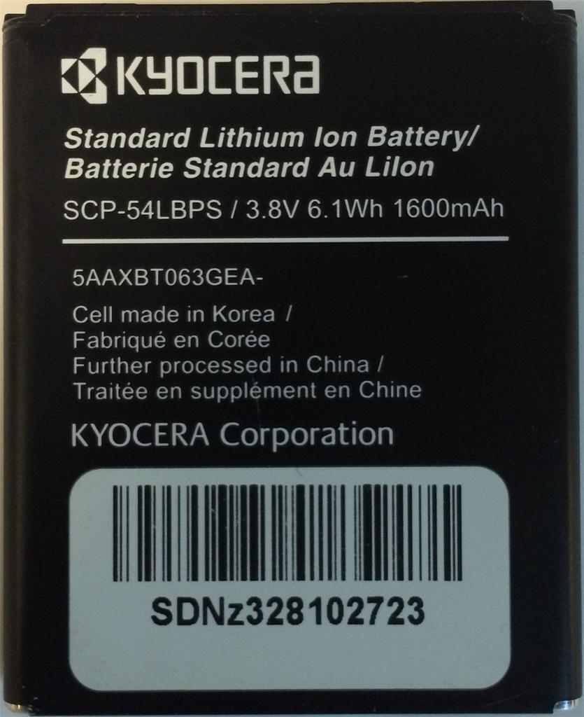 Original Kyocera SCP-54Lbps Replacement Battery - Long-Lasting Power for Kyocera DuraXV LTE & DuraXV Extreme Phones - Perfect for Outdoor, Construction & Rugged Use