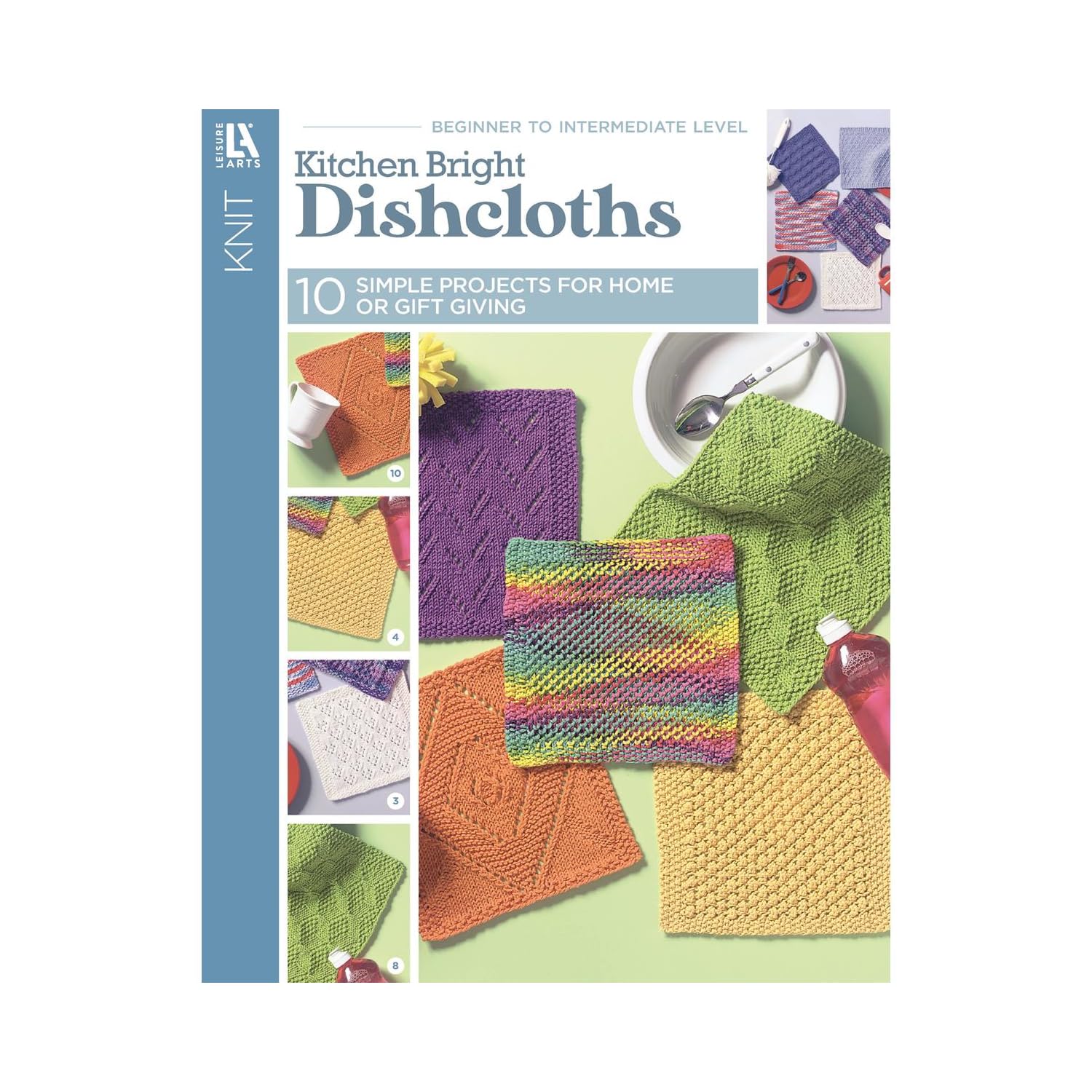 Premium Cotton Kitchen Dishcloths - Super Absorbent & Quick Drying - Set of 6 for Washing Dishes, Cleaning Countertops & Household Chores - Ideal for Home, Restaurant & Commercial Use