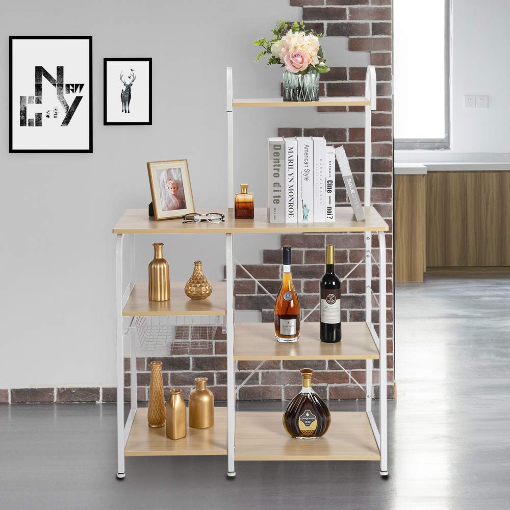 4-Tier Kitchen Baker's Rack & Microwave Stand - 35.5