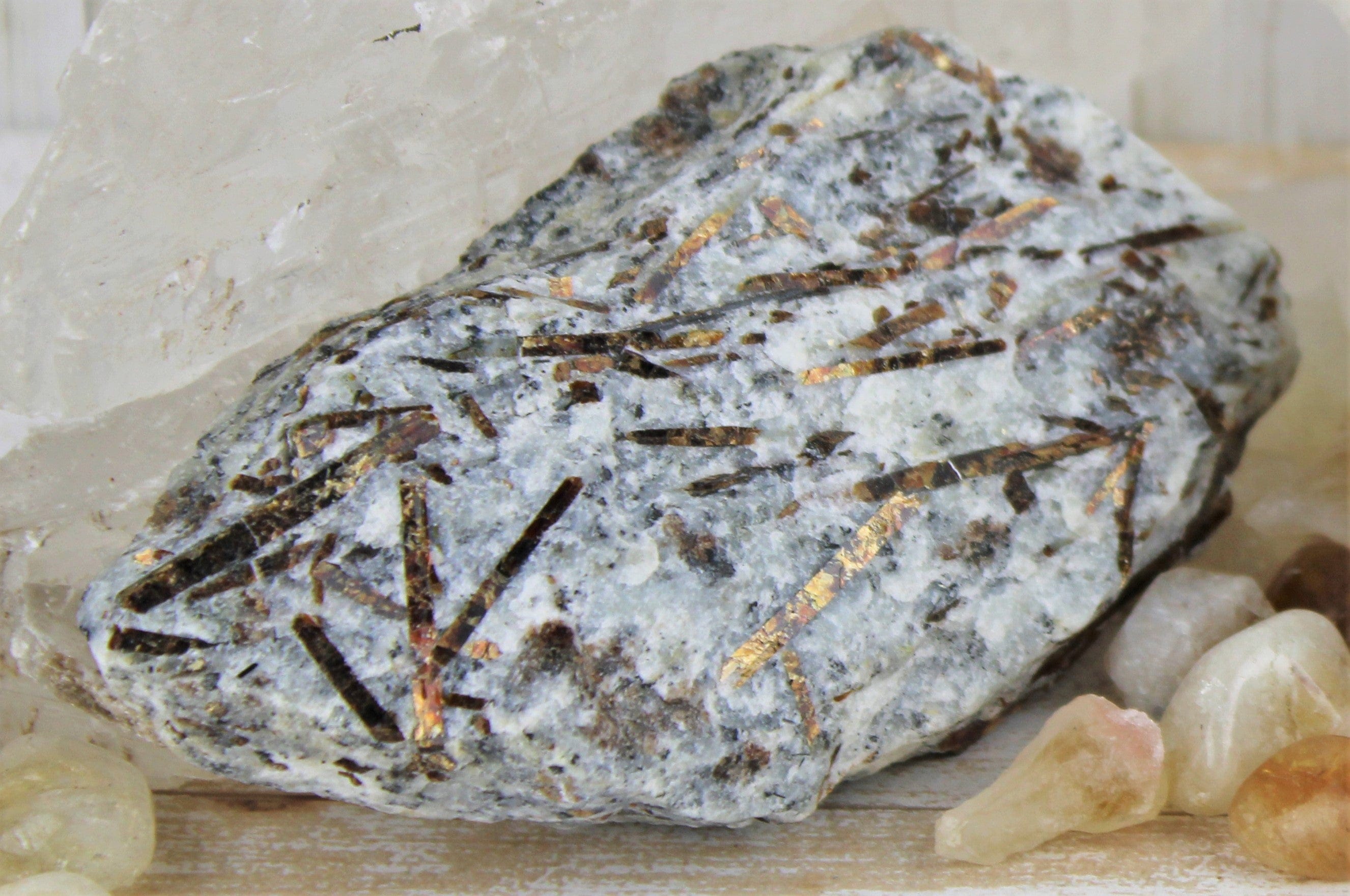 Natural Astrophyllite Crystal Specimen - Rare Mineral Collection for Healing, Meditation & Home Decor | Perfect for Crystal Healing, Spiritual Growth & Unique Gift Ideas