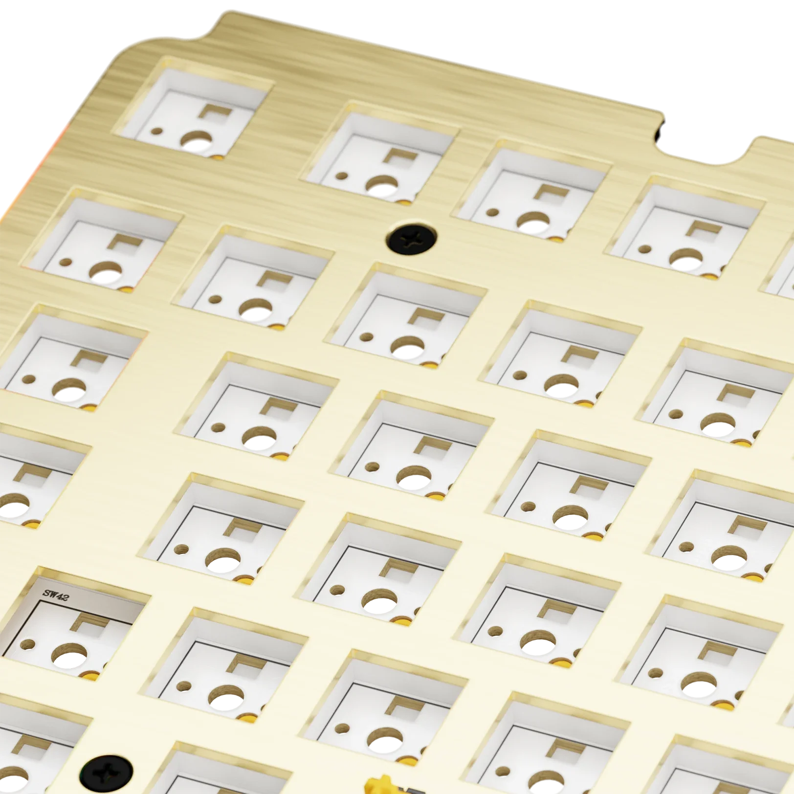 GMMK 3 75% Brass Switch Plate for Mechanical Keyboard - ISO Layout | Perfect for Gaming, Typing & Custom Keyboard Builds