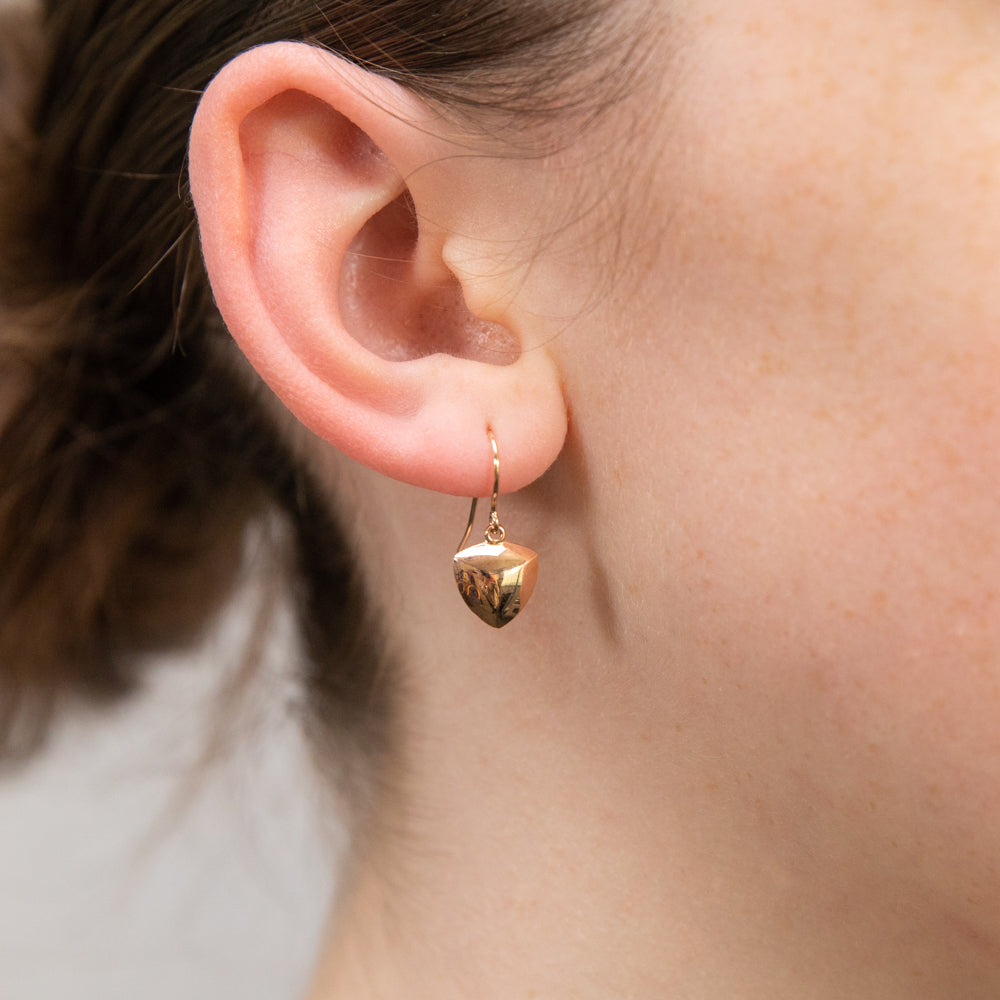 9ct Rose Gold Drop Earrings for Women - Elegant Dangling Jewelry for Weddings, Parties & Special Occasions