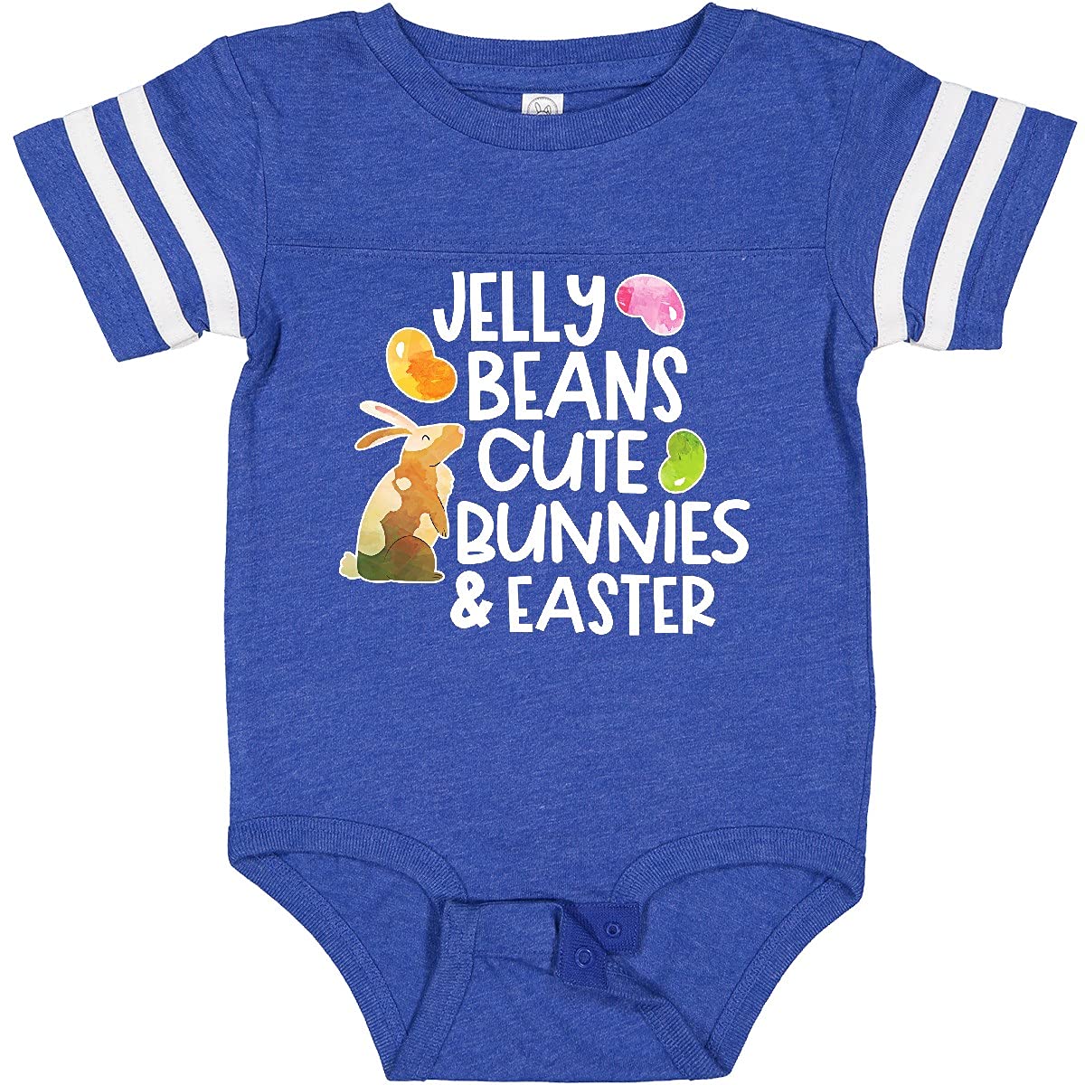 Inktastic Jelly Beans Cute Bunnies and Easter Baby Bodysuit - Adorable Easter Outfit for Infants & Toddlers - Perfect for Easter Photos, Family Gatherings & Spring Celebrations