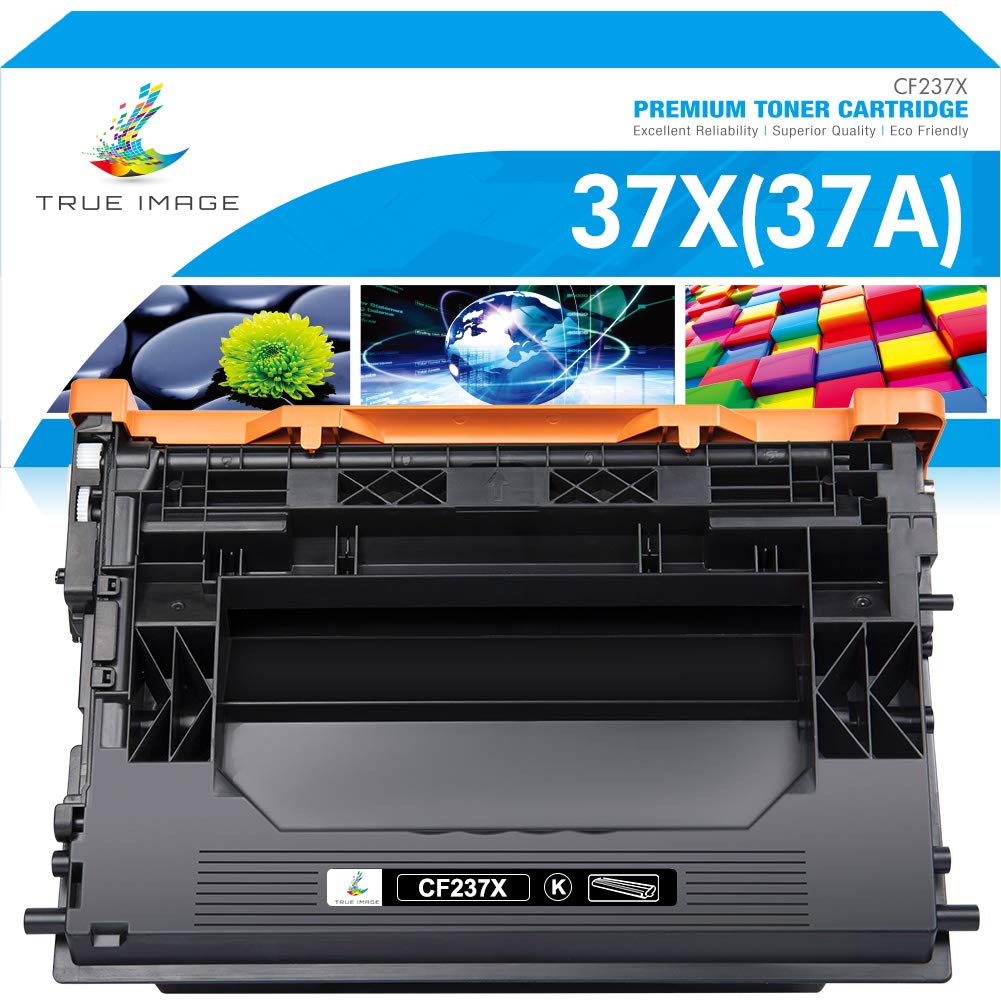 TRUE IMAGE Compatible Toner Cartridge Replacement for HP 37X/CF237X/37A/CF237A - Works with HP Enterprise M607/M608/M609 & MFP M631/M632/M633 Printers (Black, 1-Pack) - High Yield Printing for Office & Business Documents