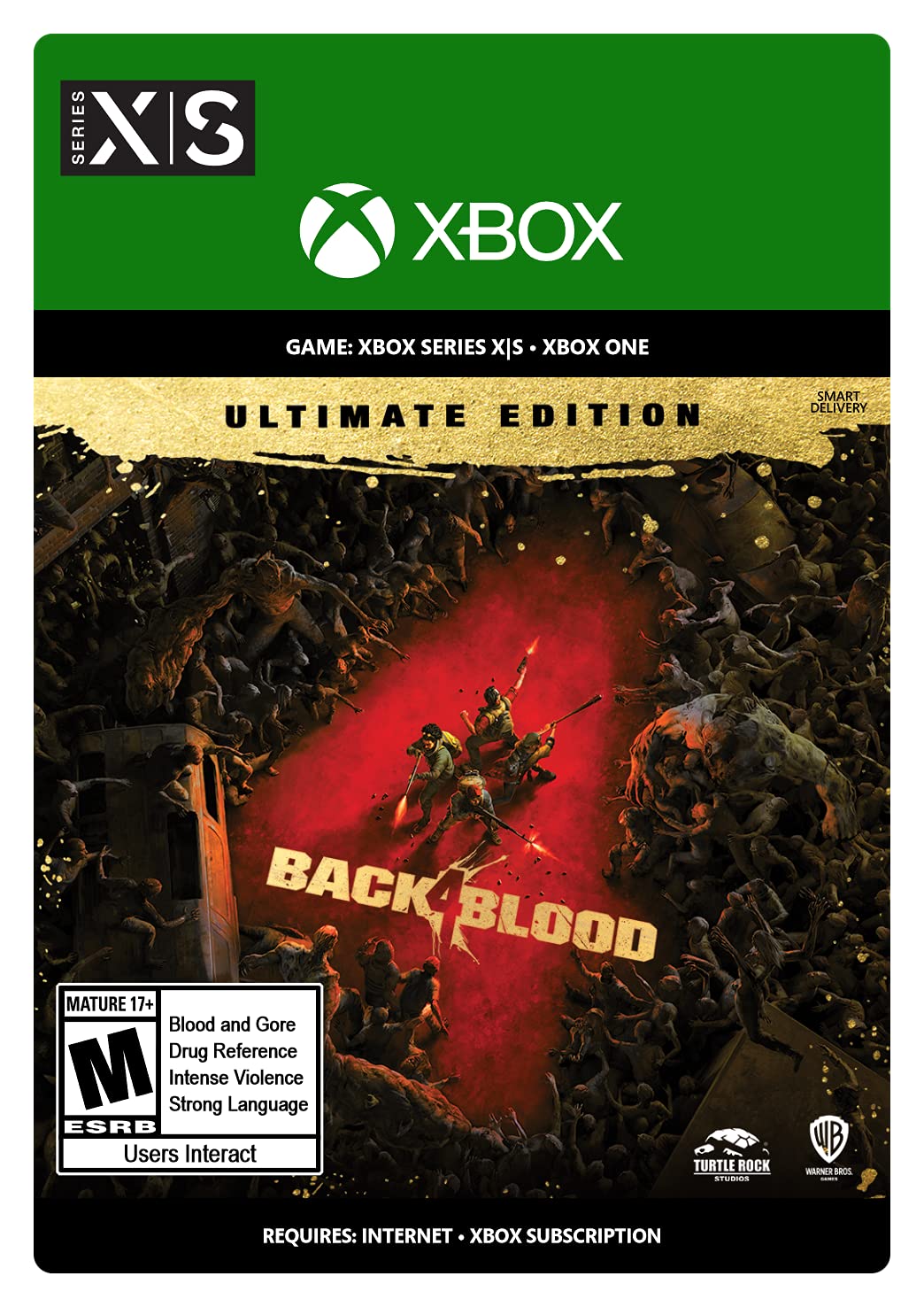 Back 4 Blood: Ultimate Edition - Xbox One & Series X|S Digital Download Code | Post-Apocalyptic Zombie Shooter Game | Perfect for Co-op Gaming Nights with Friends