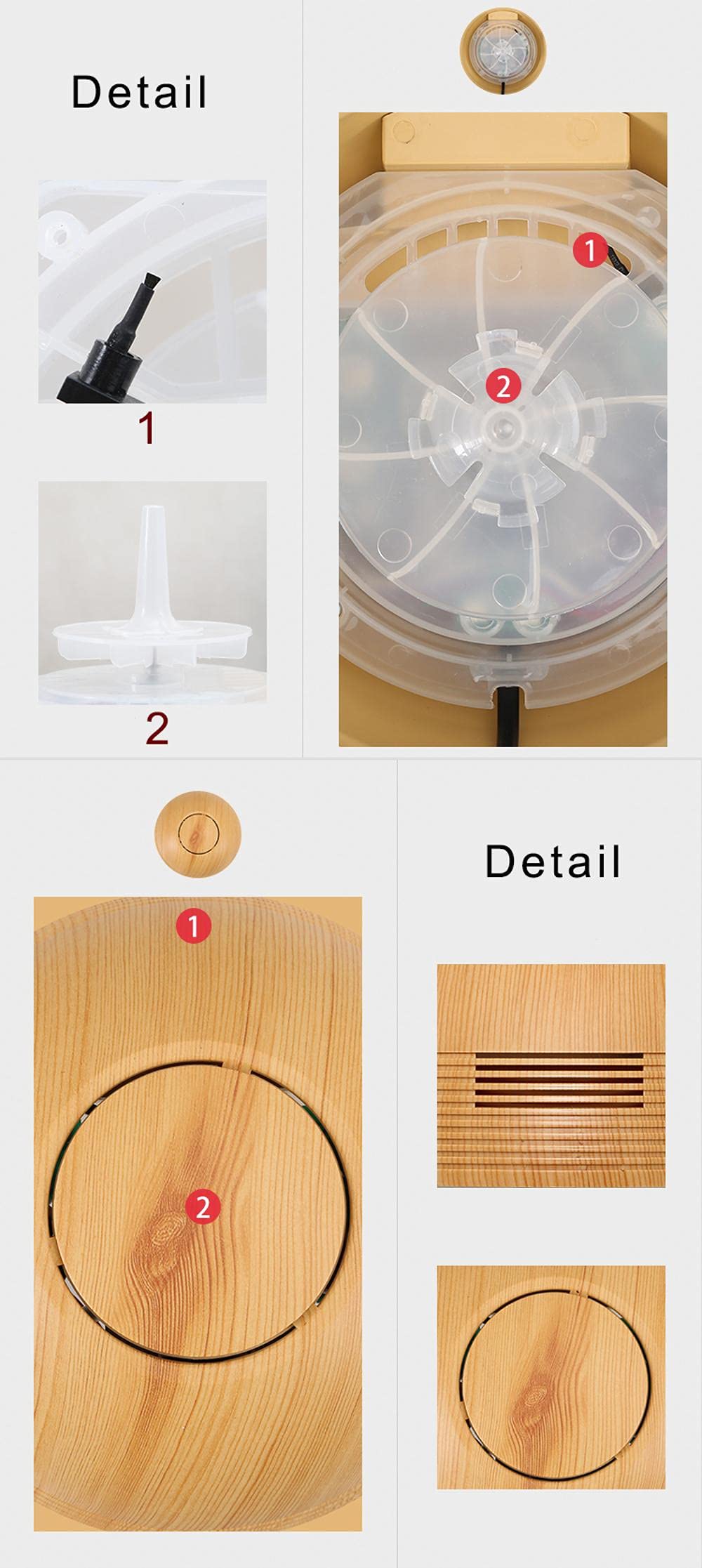 Honey Scented Water-Based Air Revitalizer - Odor Eliminator, Humidifier & Aromatherapy Diffuser for Home, Office, Bedroom | Freshens Air & Creates Relaxing Atmosphere