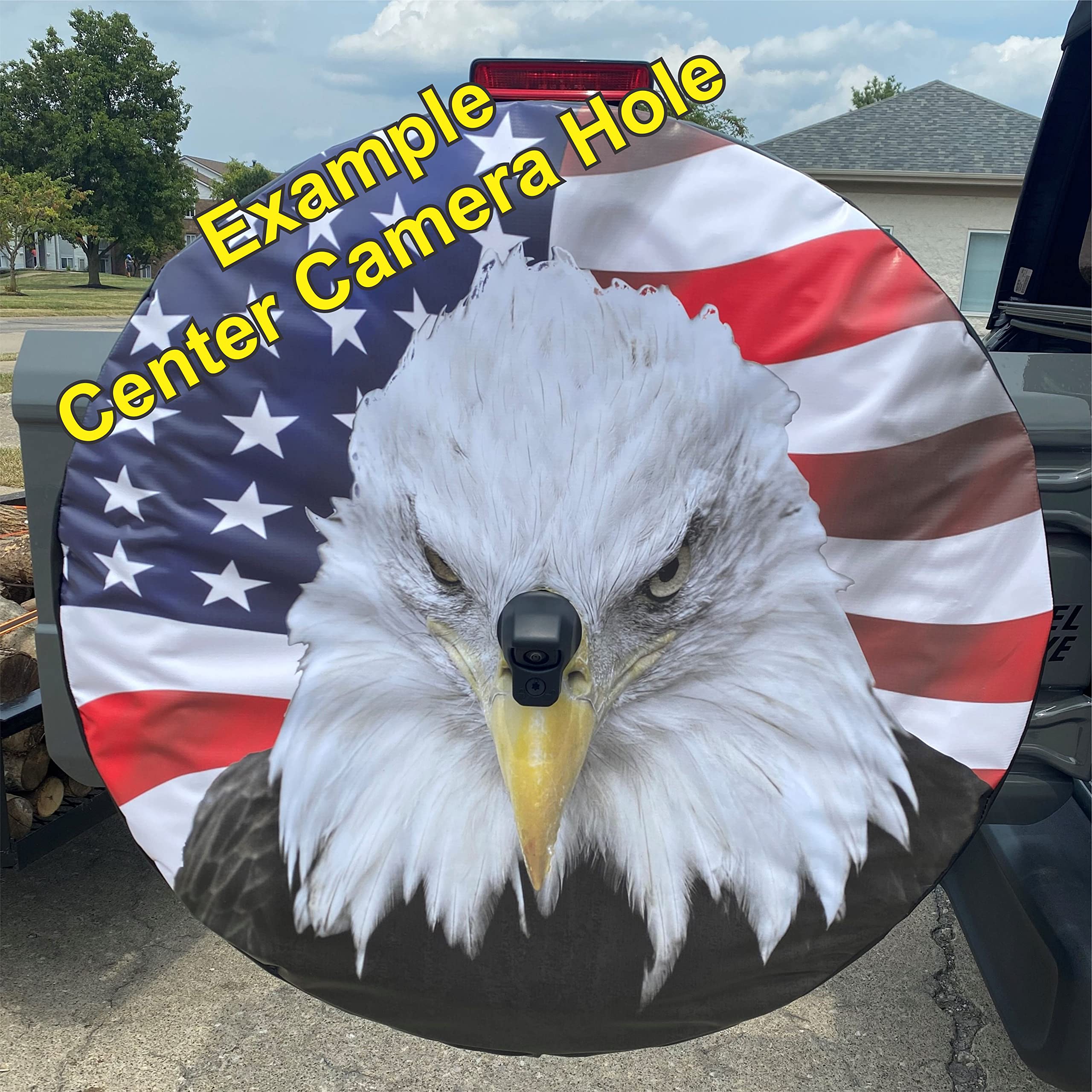 Kokopelli Australian Music Spare Tire Cover for Camper, RV, 4x4 - Waterproof & UV Resistant (Multiple Sizes Available) - Perfect for Outdoor Adventures & Road Trips