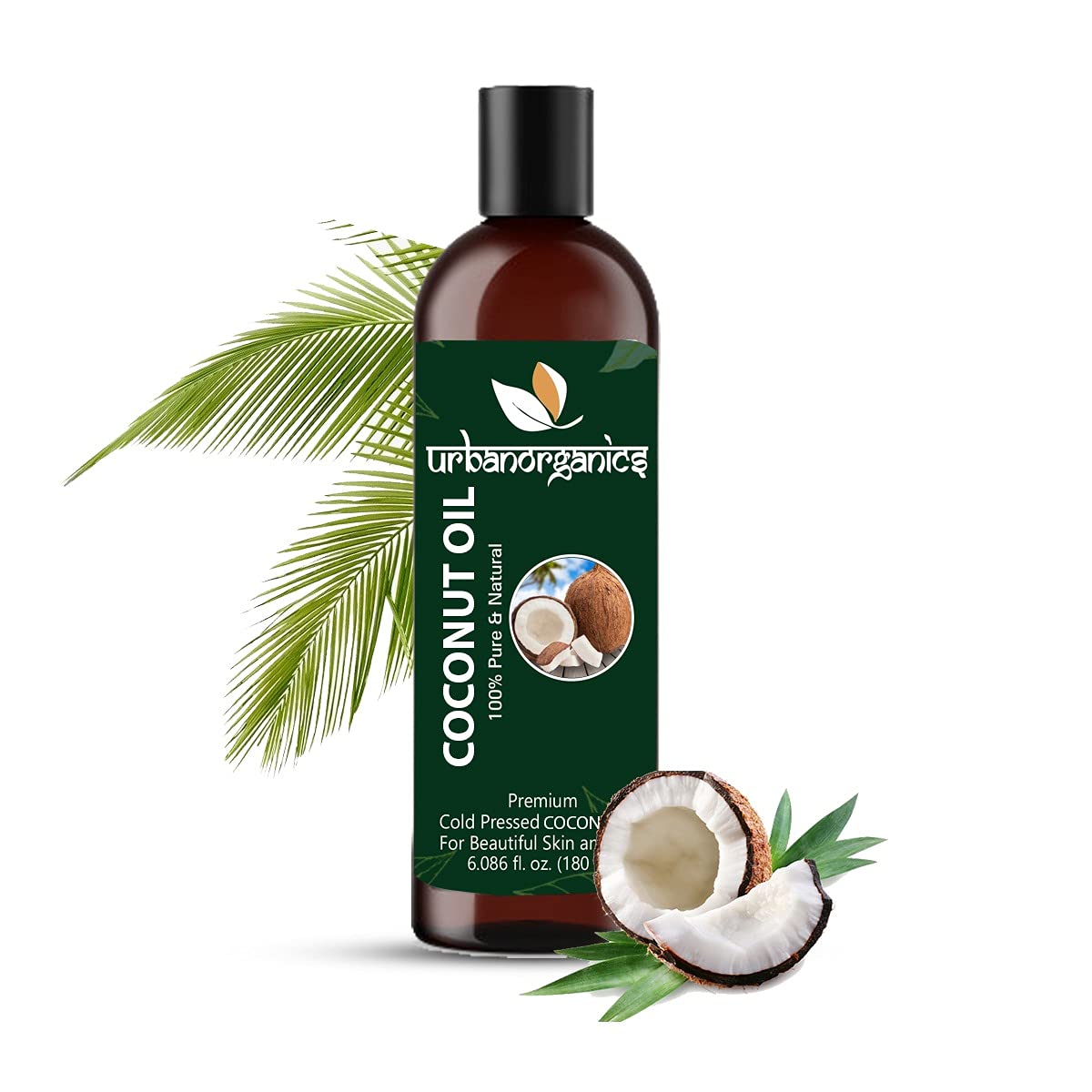 Organic Cold Pressed Extra Virgin Coconut Oil for Men & Women - Unrefined, Unbleached, Paraben-Free - Promotes Healthy Skin & Hair Growth - Perfect for Cooking, Hair Care, and Skin Moisturizing