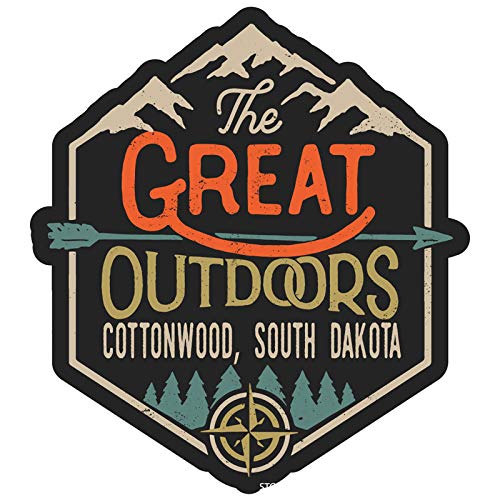 4-Inch Cottonwood South Dakota The Great Outdoors Fridge Magnet - Perfect for Travel Memories, Souvenirs & Home Decor