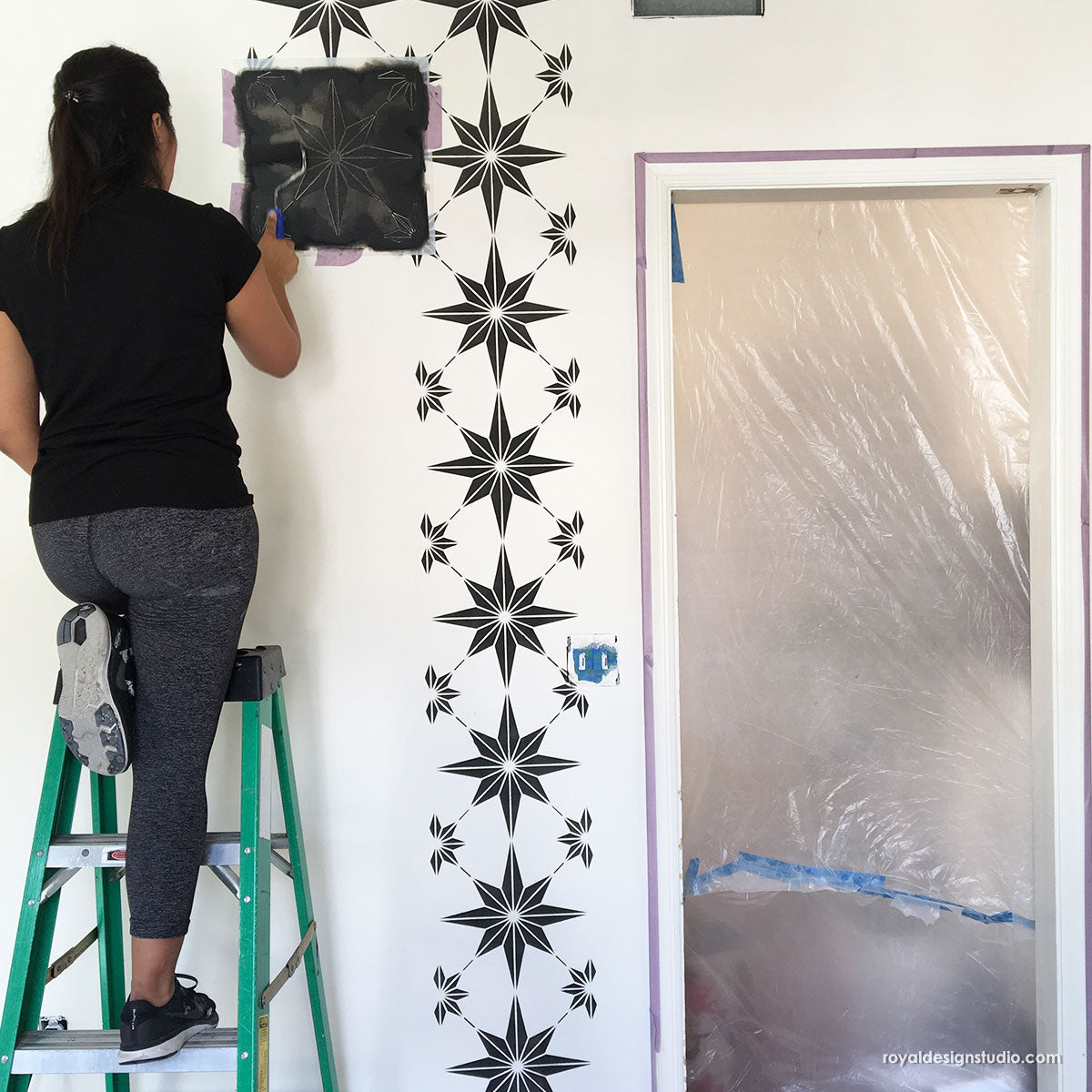 You're a Star Tile Stencil - DIY Mosaic Tile Decor Kit for Home, Bathroom & Kitchen Backsplash - Perfect for Crafting, Wall Art & DIY Projects
