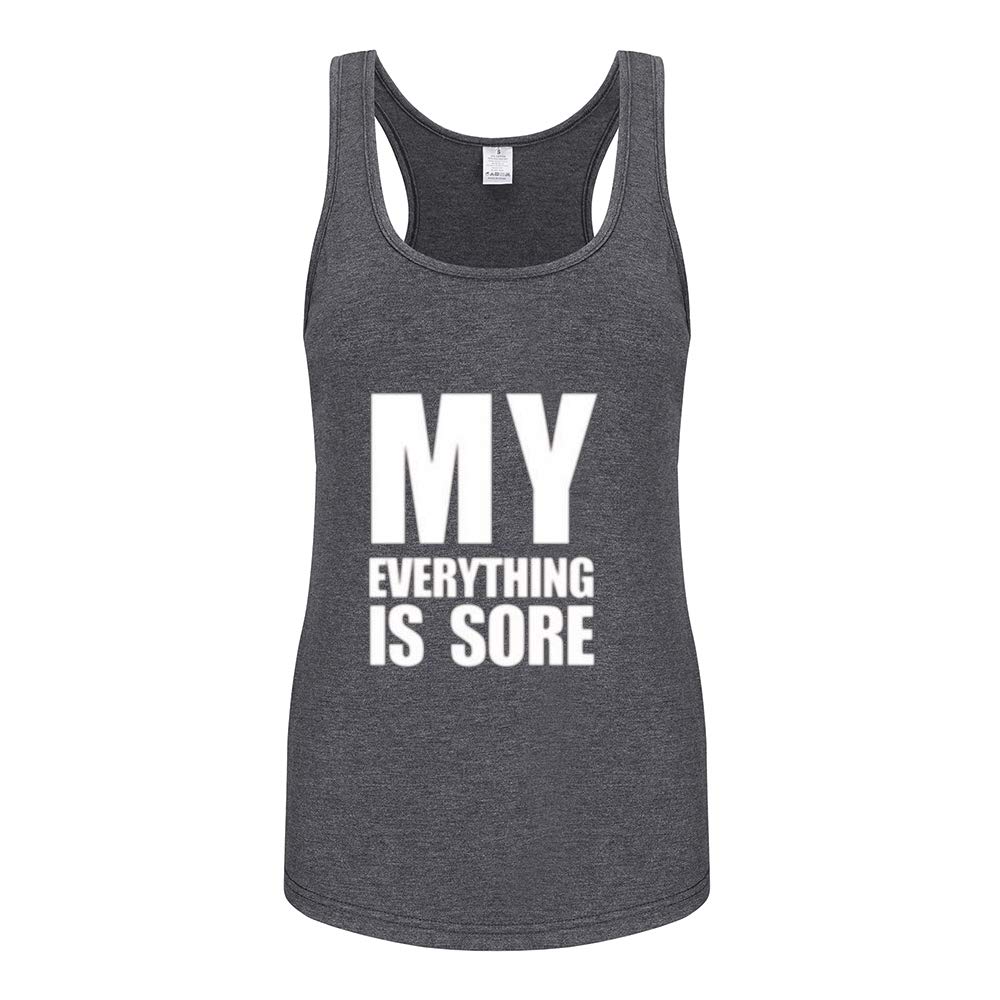 Funny Workout Tank Tops for Women - Sleeveless Racerback Gym Shirts with Motivational Sayings | Perfect for Fitness, Yoga & Running