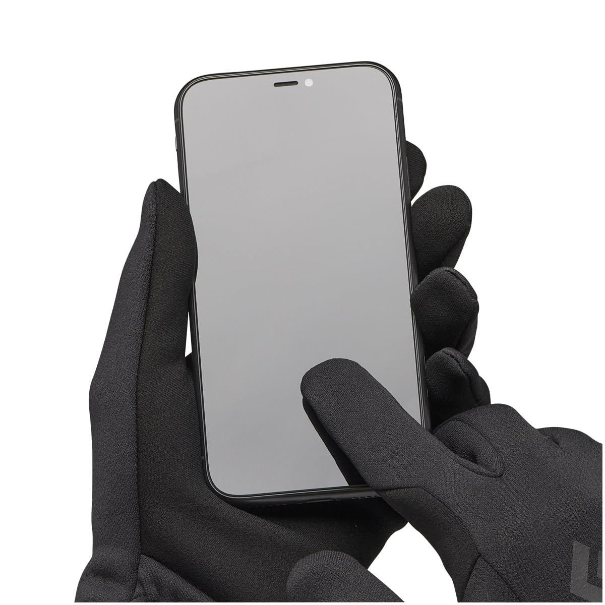 Midweight Screentap Gloves - Touchscreen Fleece Liners for Running, Commuting, Hiking - Black NPF, X-Large - Perfect for Winter Sports and Outdoor Adventures