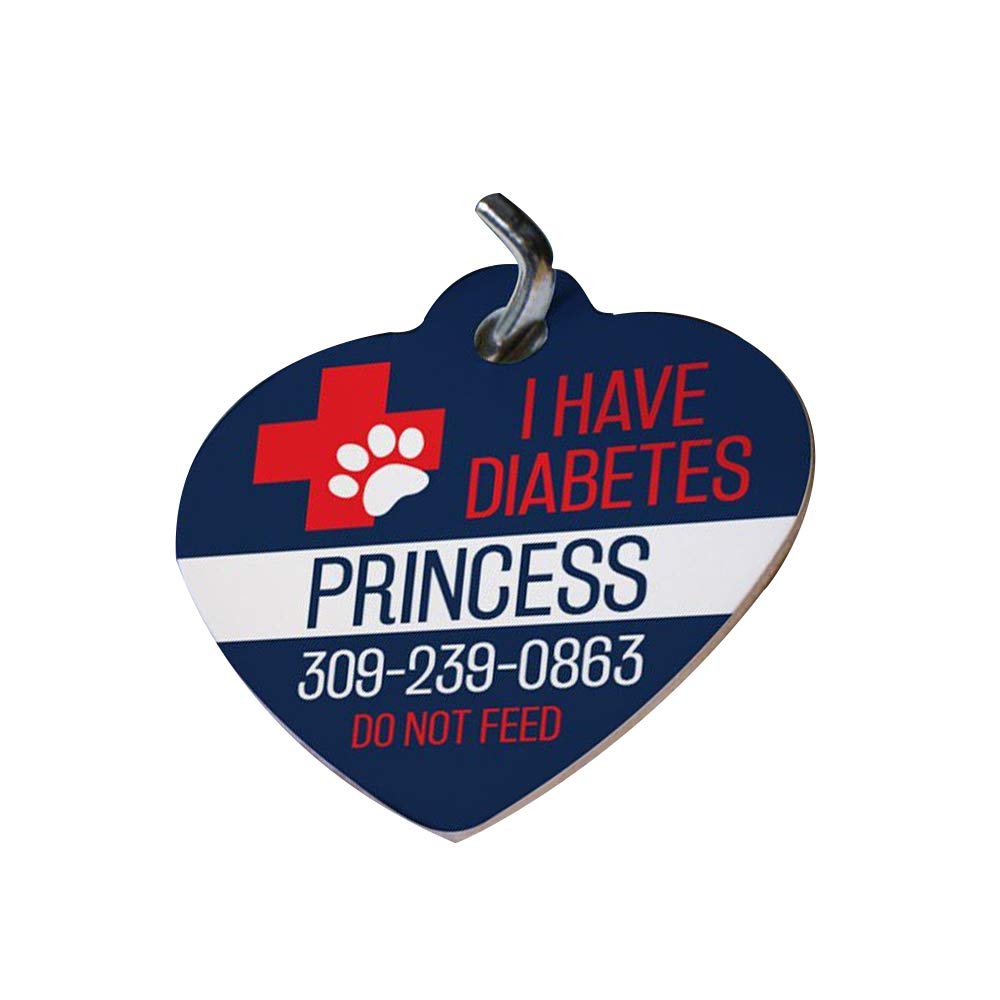 Personalized Medical Cross Heart Pet ID Tag - Engraved Custom Name & Phone Number - Perfect for Dogs & Cats - Ideal for Vet Visits, Travel & Emergency Contact