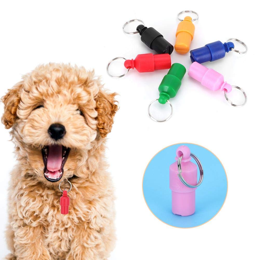 6Pcs Colorful Pet ID Tags - Hollow Safe Collar Pendant for Dogs & Cats | Anti-Lost Pet Accessories | Perfect for Daily Walks, Travel & Outdoor Adventures