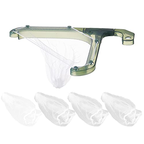 **Triangle Kitchen Sink Strainer with 50 Netting Bags – Stainless Steel Sink Corner Strainer Rack & Garbage Bag Holder for Food Waste – Perfect for Draining Leftovers Under Faucet**    *(Ideal for Kitchen Sinks, Dishwashing, and Food Scrap Disposal – Reduces Clogs & Keeps Drains Clean)*