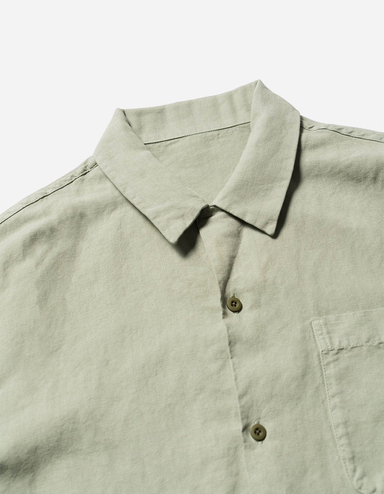 5211 Hemp Camp Collar Shirt for Men - Breathable Sage Green Casual Button Down Shirt - Perfect for Summer Outdoors, Beach Vacations & Streetwear Fashion