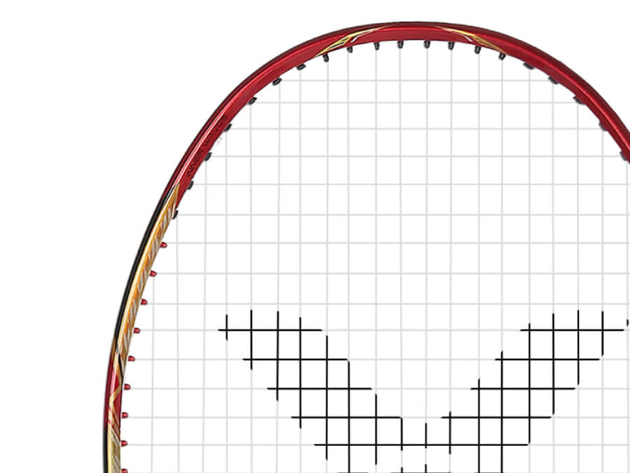 Victor Brave Sword LTD Pro Badminton Racket - Carbon Fiber Shaft, High Tension, Lightweight (Red/Silver) 2024 Edition | Perfect for Professional Players & Tournament Play