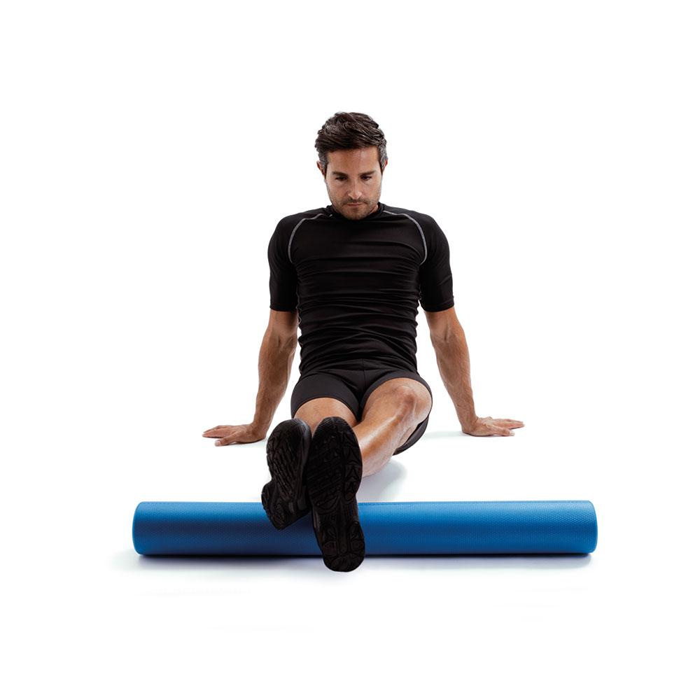 66Fit EVA Foam Roller for Muscle Recovery - Light Blue, 10cm x 90cm - Perfect for Yoga, Pilates & Post-Workout Stretching at Home or Gym