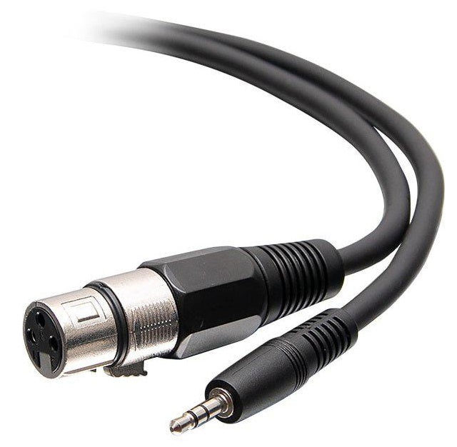 C2G 3.5mm TRS Male to XLR Female Audio Cable - 6ft & 12ft Balanced Adapter Cord for Studio Microphones, Mixers & Professional Audio Equipment