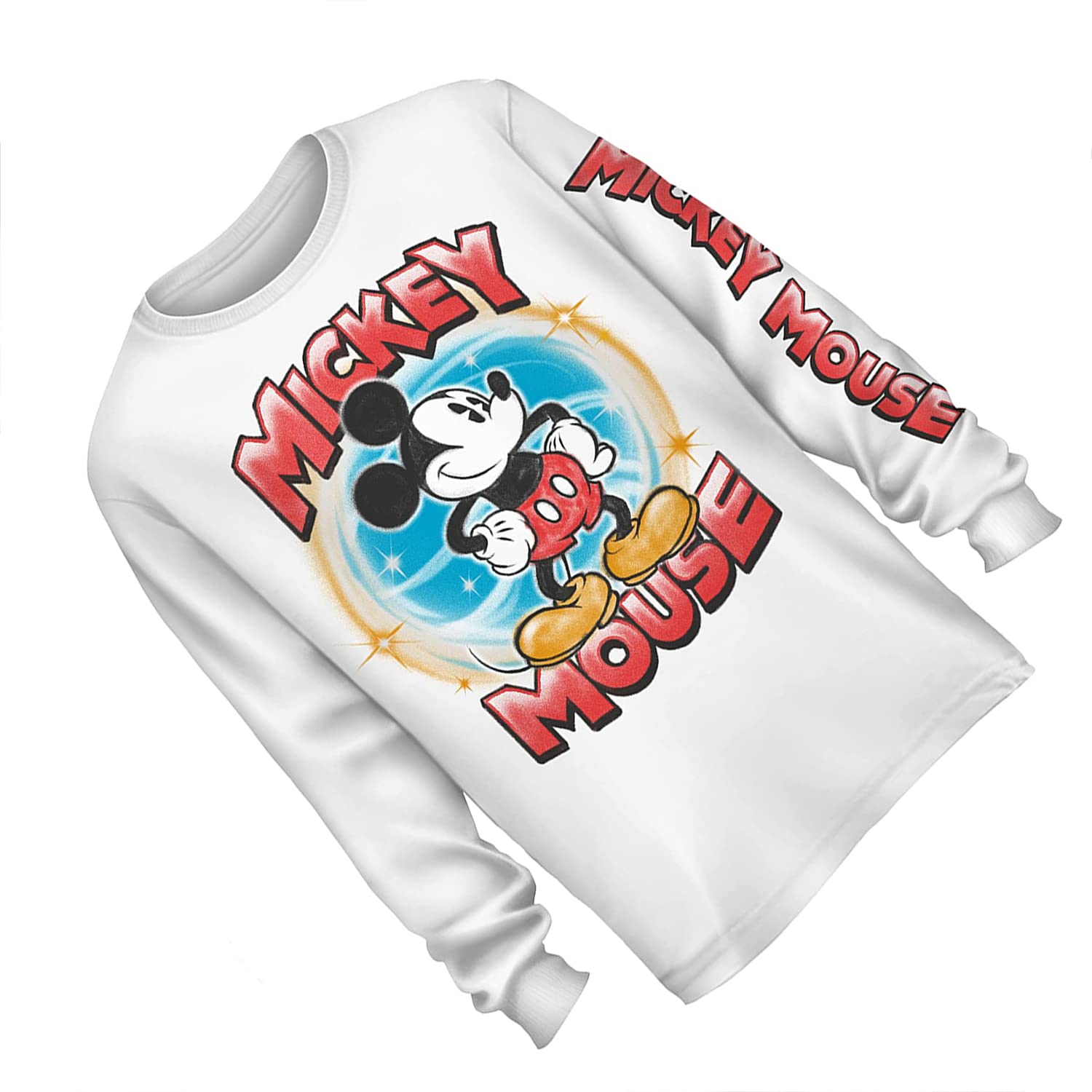 Disney Mickey Mouse Tie Dye Graphic Long Sleeve T-Shirt for Men - Classic Mickey Print Casual Shirt - Perfect for Disney Fans, Theme Parks & Everyday Wear