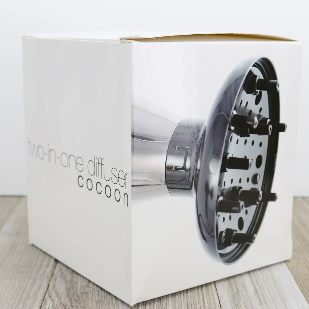 Elchim Cocoon Hair Dryer Diffuser - 2 in 1 Professional Diffuser Attachment for Milano & 2001 Model Dryers | Perfect for Curly Hair & Natural Styling at Home or Salon