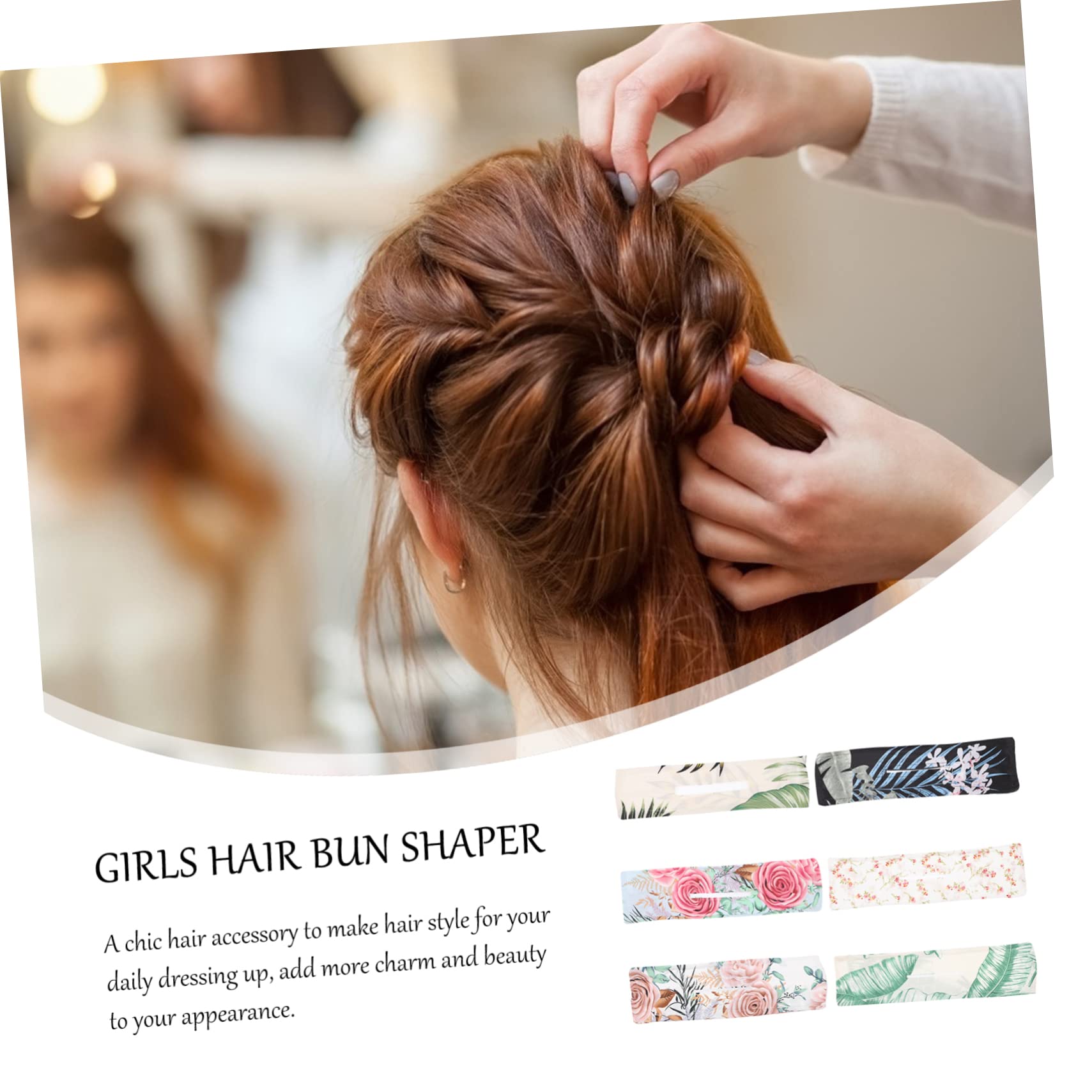 FOMIYES Hair Bun Maker Set - 3 Pack Hair Donut Bun Shapers with Ribbon for Easy Updos, Ponytails & Stylish Hairstyles | Perfect for Weddings, Parties & Everyday Use