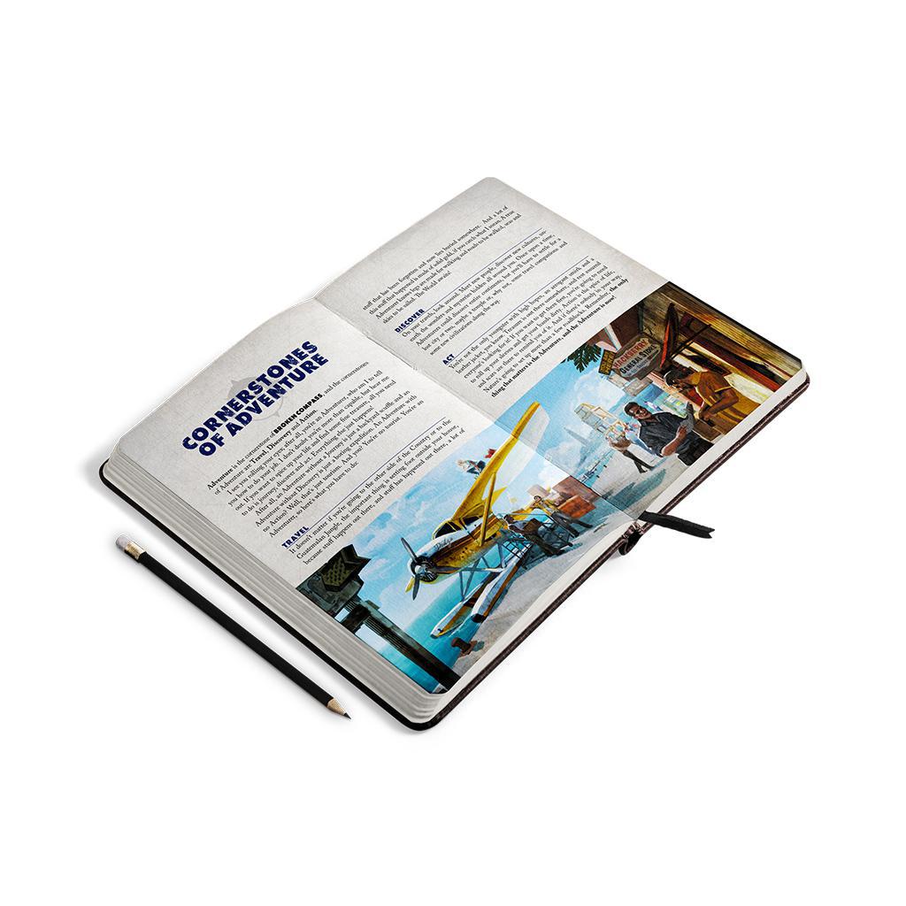 Broken Compass Adventure Journal - Premium Travel Notebook for Outdoor Explorers & RPG Gamers | Perfect for Camping, Hiking & Tabletop Roleplaying Games