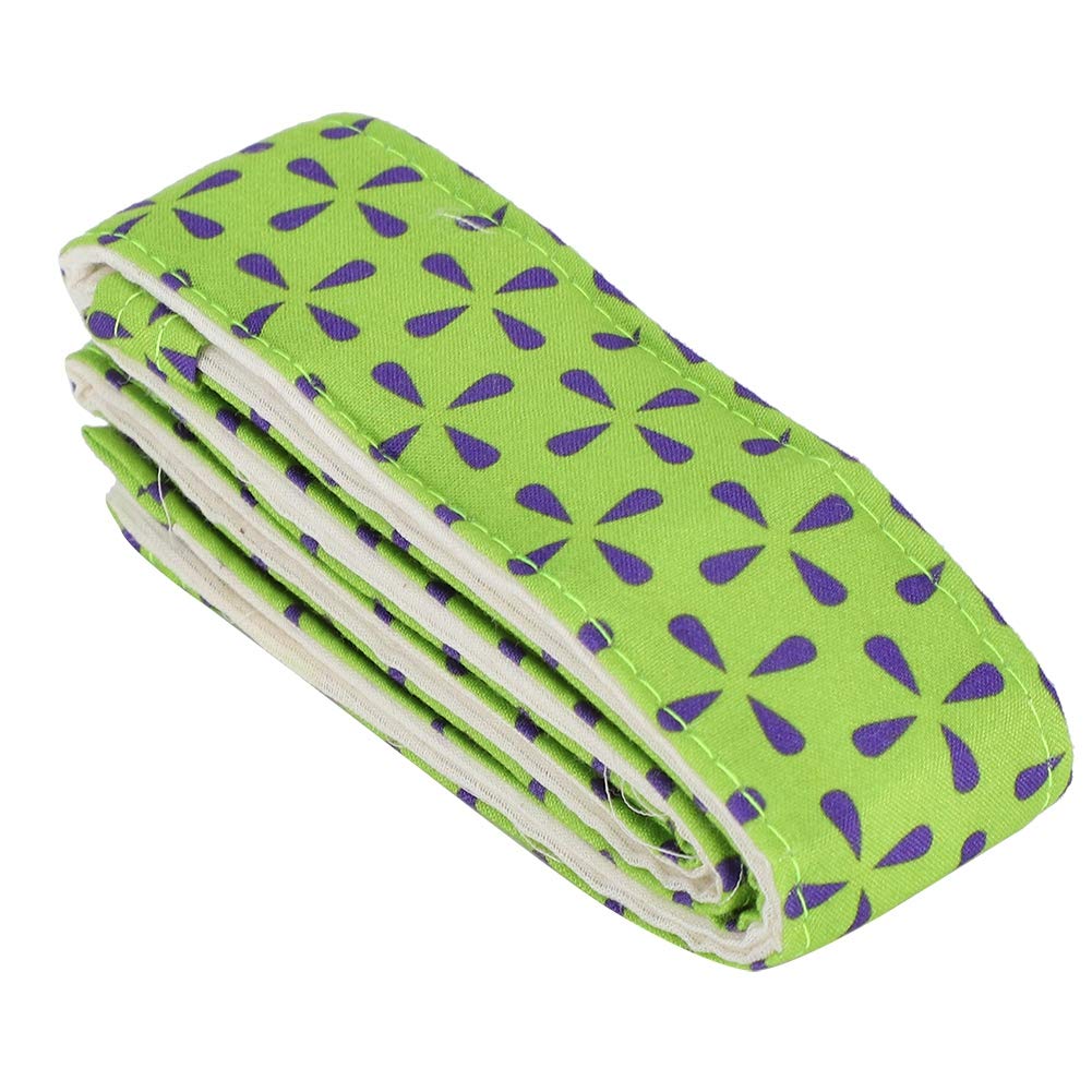 Absorbent Strip Pan Liners for Women - Black & Green Kitchen Mats (78043B) | Non-Slip, Durable & Easy to Clean | Perfect for Home, Kitchen & Dining Areas