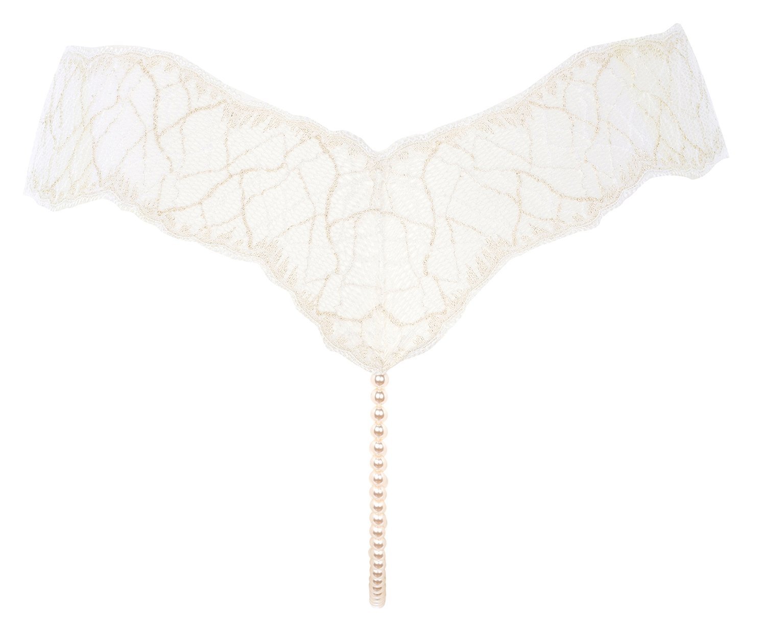 Bracli Sydney Single Pearl Thong - Luxury Lingerie for Women, Elegant Pearl G-String Underwear for Special Occasions & Romantic Nights