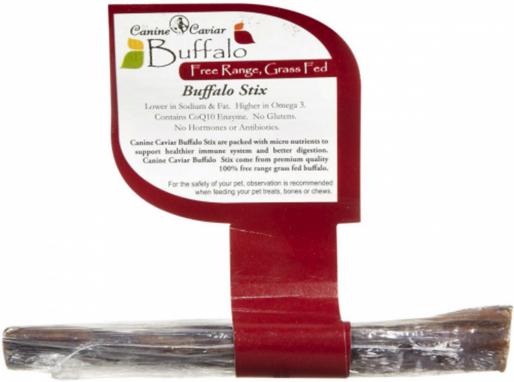 Canine Caviar Buffalo Bully Sticks - All-Natural Dog Chews for Aggressive Chewers | Long-Lasting Dental Treats for Large & Small Dogs | Perfect for Training, Teething & Anxiety Relief