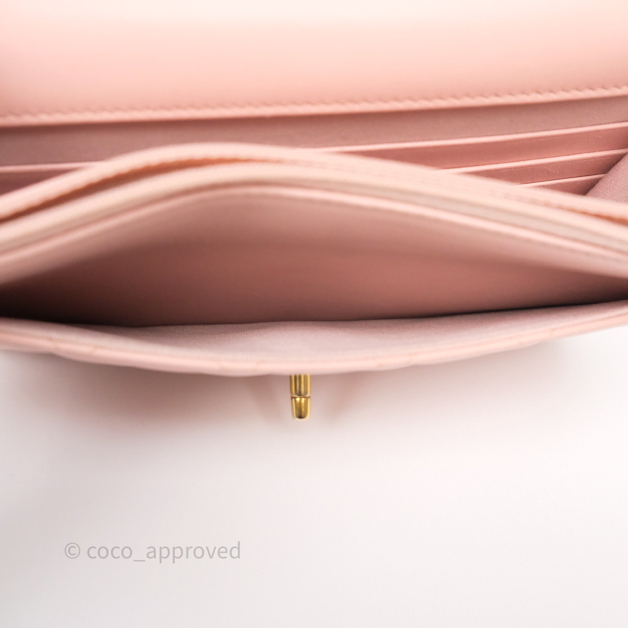Chanel Camellia Crush Wallet on Chain WOC in Pink Lambskin with Aged Gold Hardware - Elegant Crossbody Bag for Women, Perfect for Parties, Dates & Evening Events