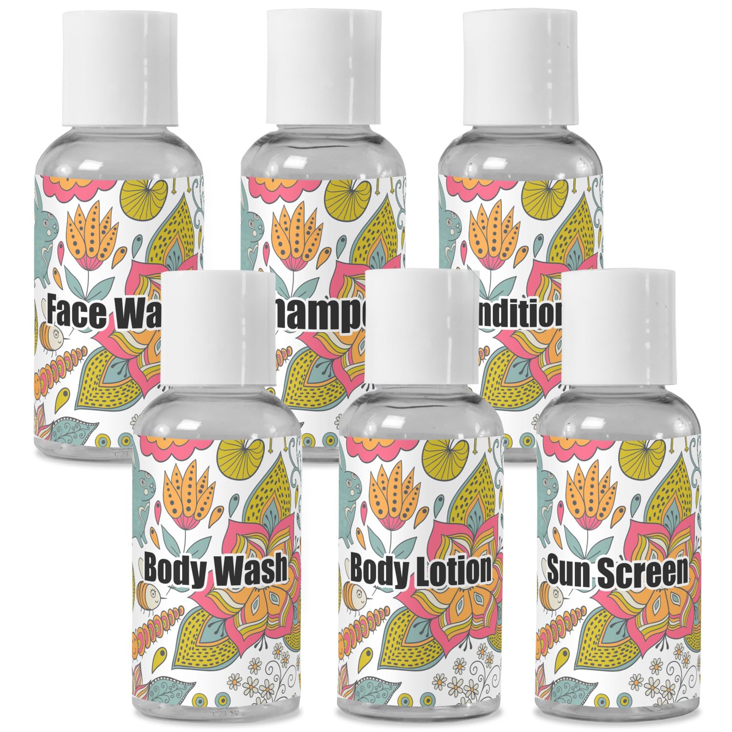 Personalized Wild Garden Travel Bottles - Leak Proof & Eco-Friendly Water Bottles for Hiking, Camping & Outdoor Adventures
