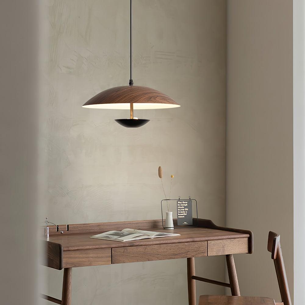 Modern Frisbee Pendant Light Fixture - Adjustable Hanging Ceiling Lamp for Living Room, Bedroom, Dining Area - Perfect for Home Decor and Indoor Lighting