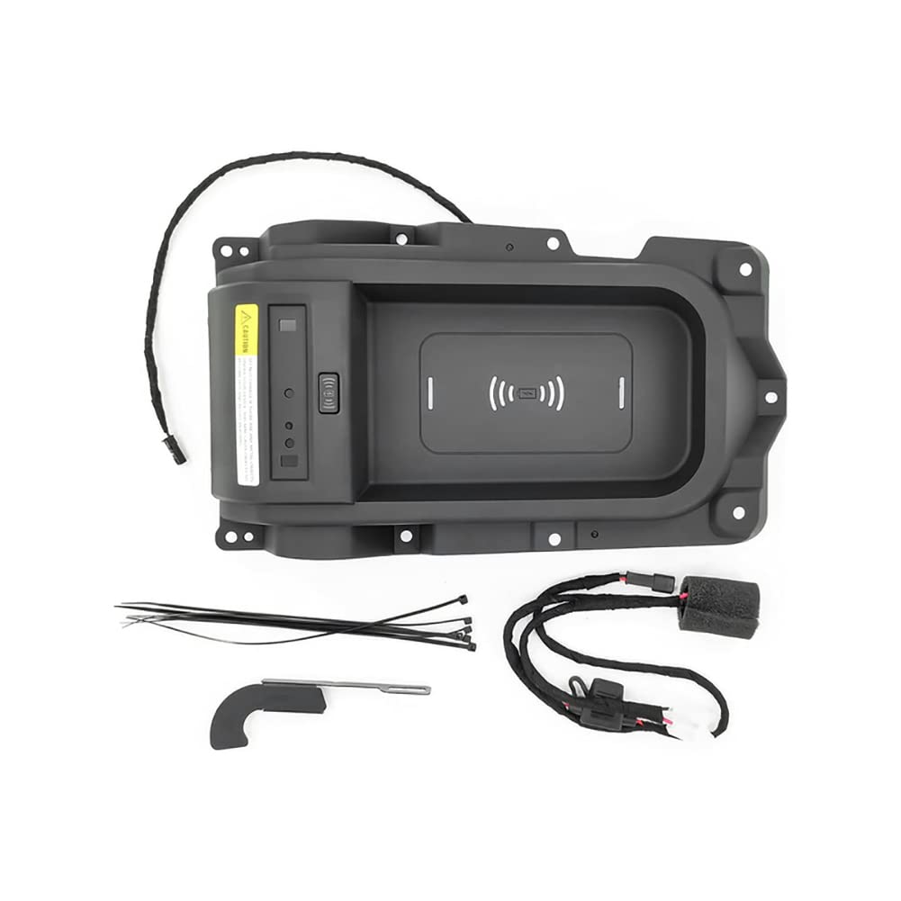 DEBIAL Center Console Wireless Charger Tray for Toyota Tundra 2014-2021 | OEM Part #00016-34506 | Fast Qi Charging Pad | Perfect for Road Trips & Daily Commutes