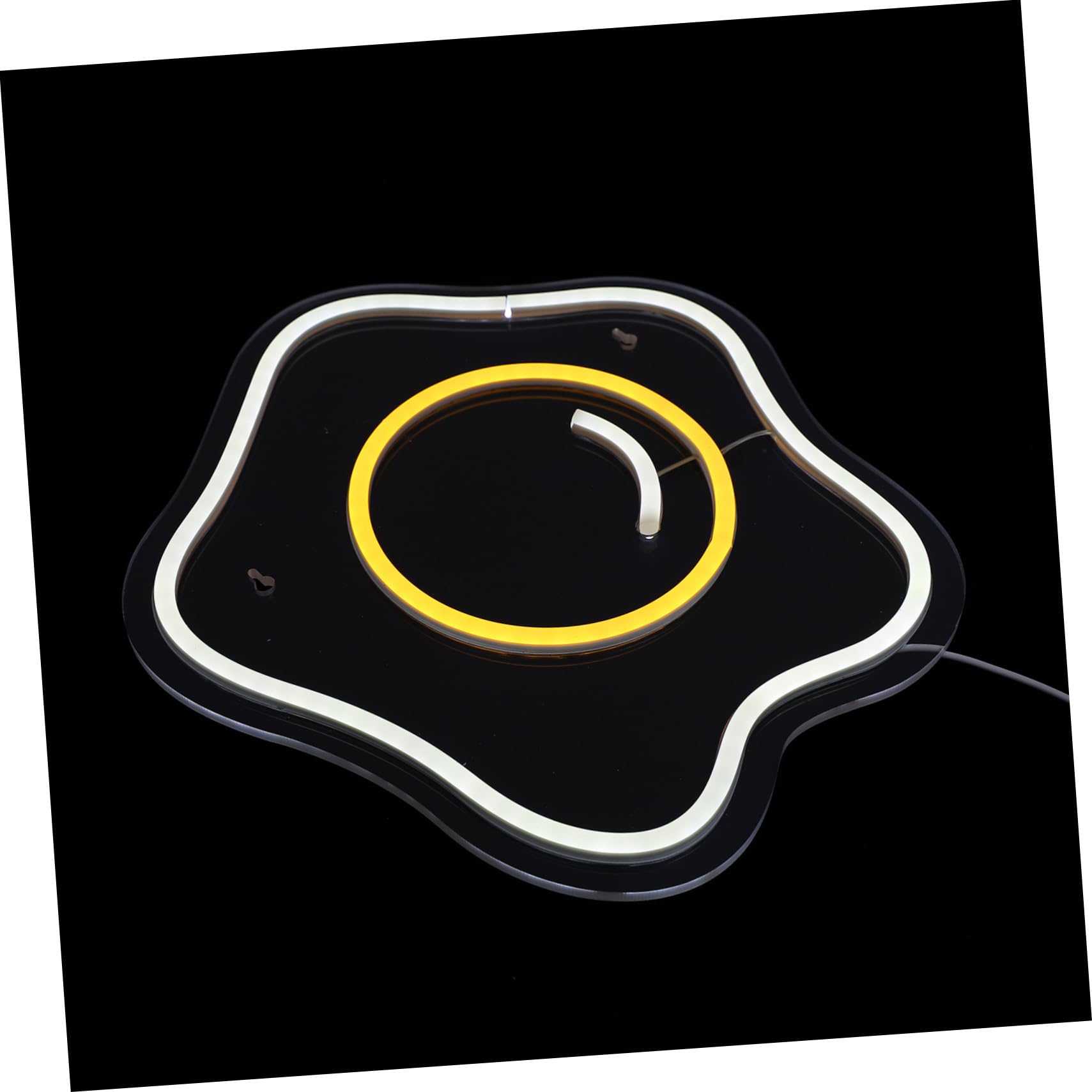 Artibetter LED Neon Sign Lamp - Fried Egg Shape Decorative Night Light for Home, Bedroom, Bar, Cafe - Soft Glow Mood Lighting for Wall Decor & Party Ambiance