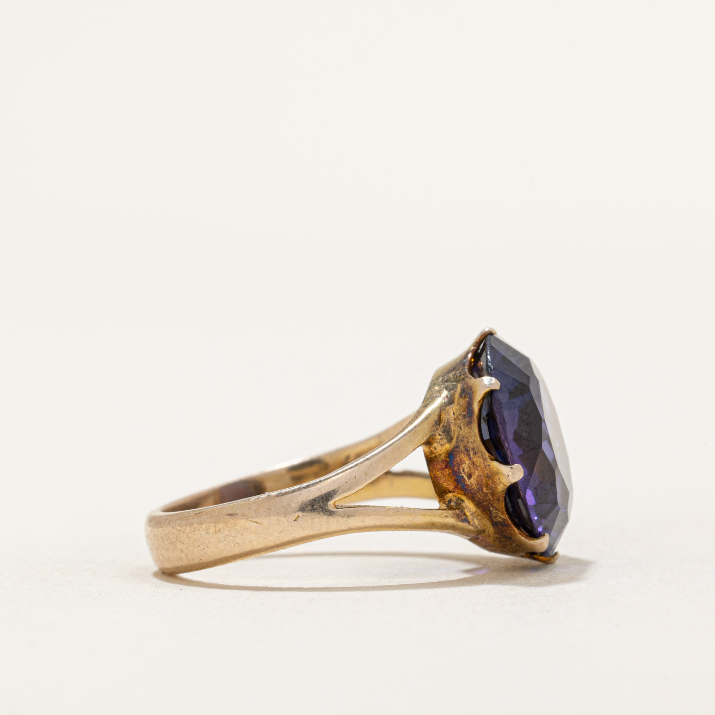 7.50ct Synthetic Color Changing Sapphire Cocktail Ring - Size 4.75 | Elegant Evening Wear & Special Occasion Jewelry Gift