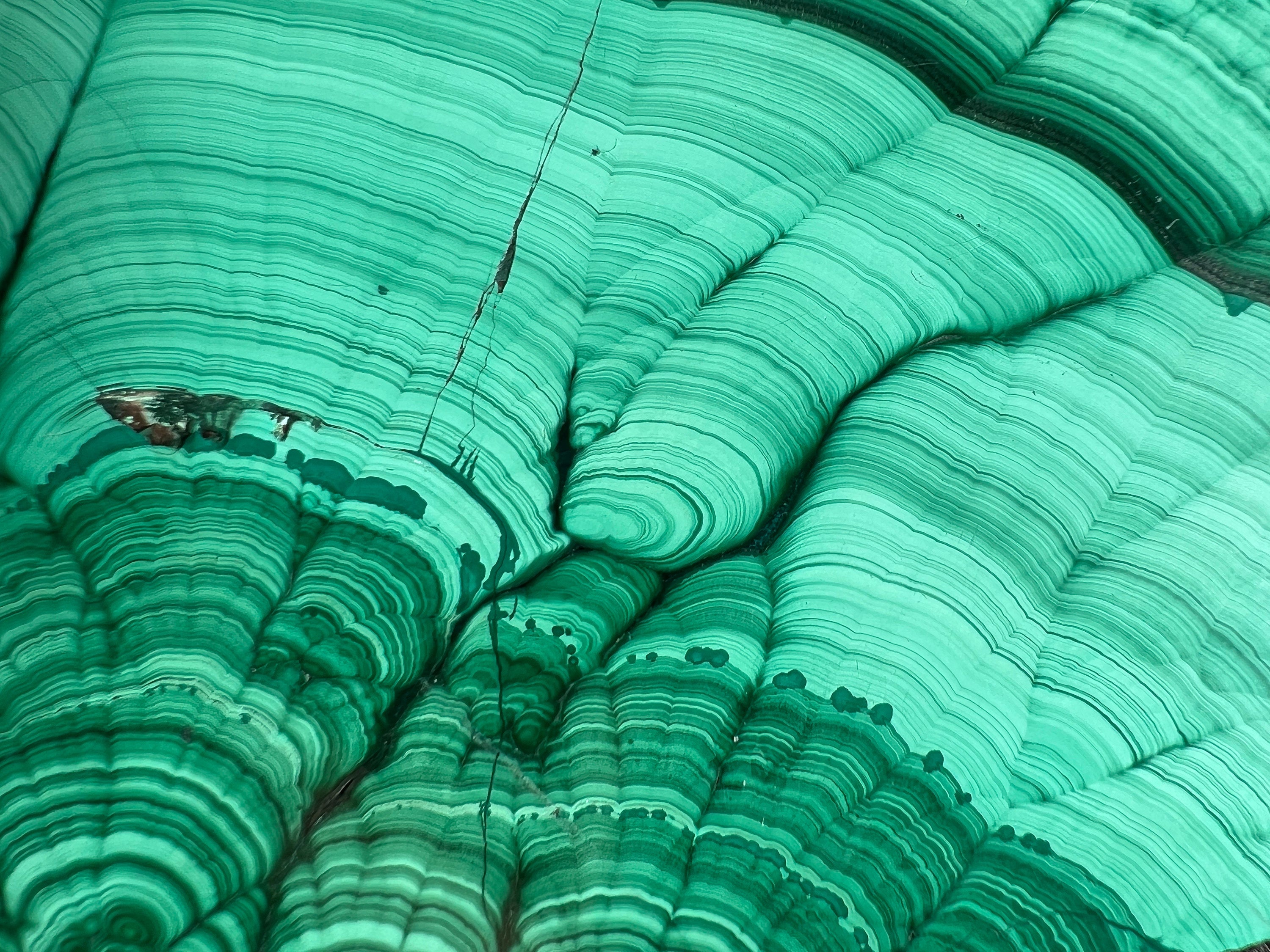 Premium MALACHITE Crystal Slab - Natural Green Malachite Stone for Jewelry Making, Unique Spiritual Gift & Home Decor (50429) | Healing Crystal Display, Meditation Space Decor, Energy Stone Collection