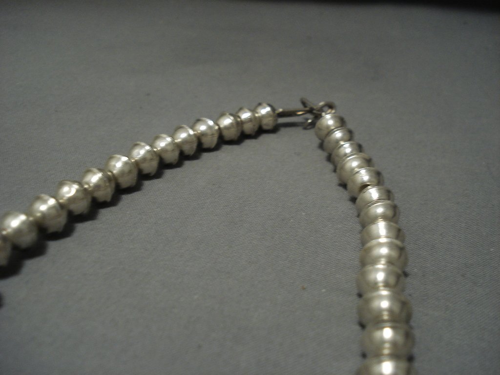 Authentic Navajo Sterling Silver Squash Blossom Necklace with Bisbee Turquoise - Vintage Native American Jewelry for Women - Perfect for Boho Fashion, Western Style & Special Occasions