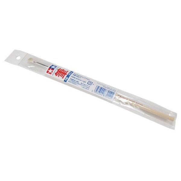 TAMIYA Flat Brush No.3 TAM87014 - Professional Model Paint Brush for Miniatures, Warhammer, and Scale Models - Perfect for Hobbyists, Artists & DIY Projects