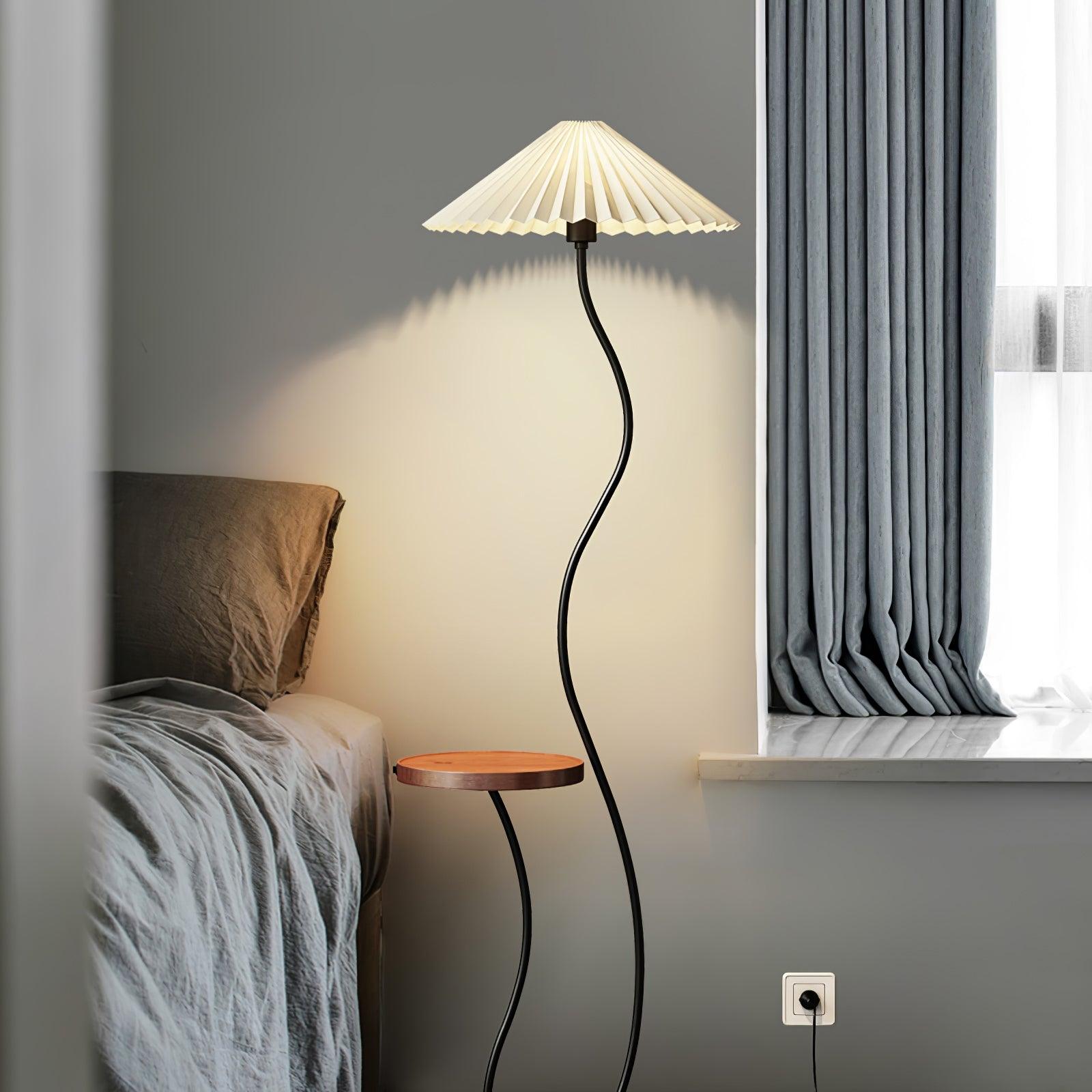Modern Curvature Floor Lamp - Adjustable LED Standing Light for Living Room, Bedroom & Office - Dimmable Tall Lamp with Remote Control for Home Decor & Ambient Lighting