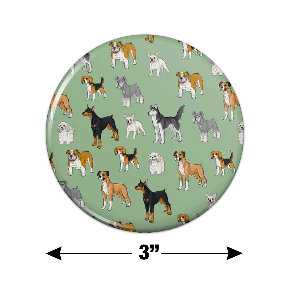 Plenty of Dogs Pattern Kitchen Refrigerator Locker Button Magnets - Fun Decorative Fridge Magnets for Home, Office & Dorm Organization