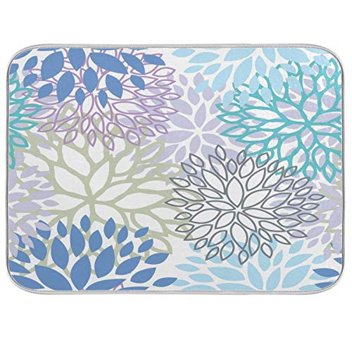 Blue Grey Purple White Dahlia