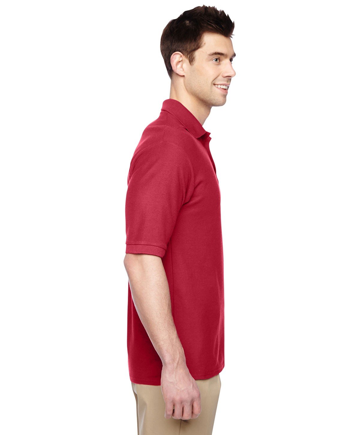 Jerzees Men's Moisture-Wicking 3-Button Polo Shirt - Breathable Quick-Dry Golf & Casual Wear for Work & Outdoor Activities