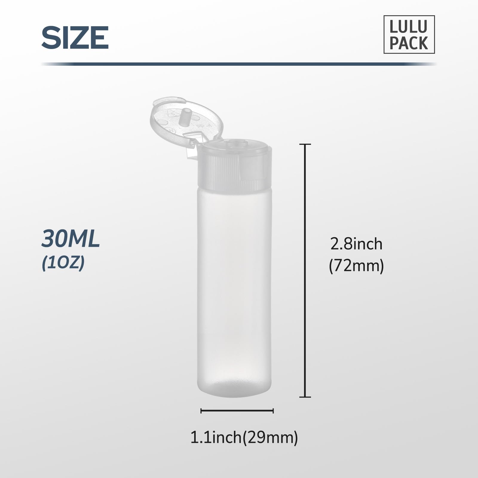 1 oz Travel Bottles for Toiletries (6PCS) - 30ml Leak Proof Travel Size Containers for Shampoo, Lotion & Cosmetics | Perfect for Airplane Carry-On, Gym & Vacation Essentials