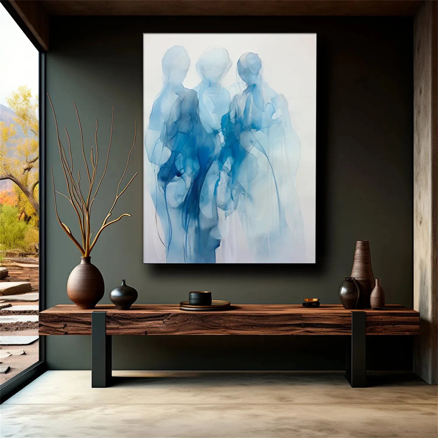 Abstract Painting #AB 160 - Modern Wall Art for Home & Office Decor - Perfect for Living Room, Bedroom, or Workspace
