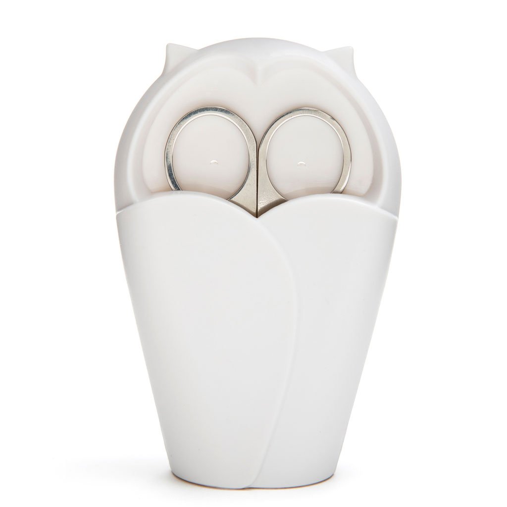 Premium White Archie Nail Scissors Holder - Organize & Protect Your Manicure Tools | Perfect for Home Salons, Travel Kits & Beauty Storage