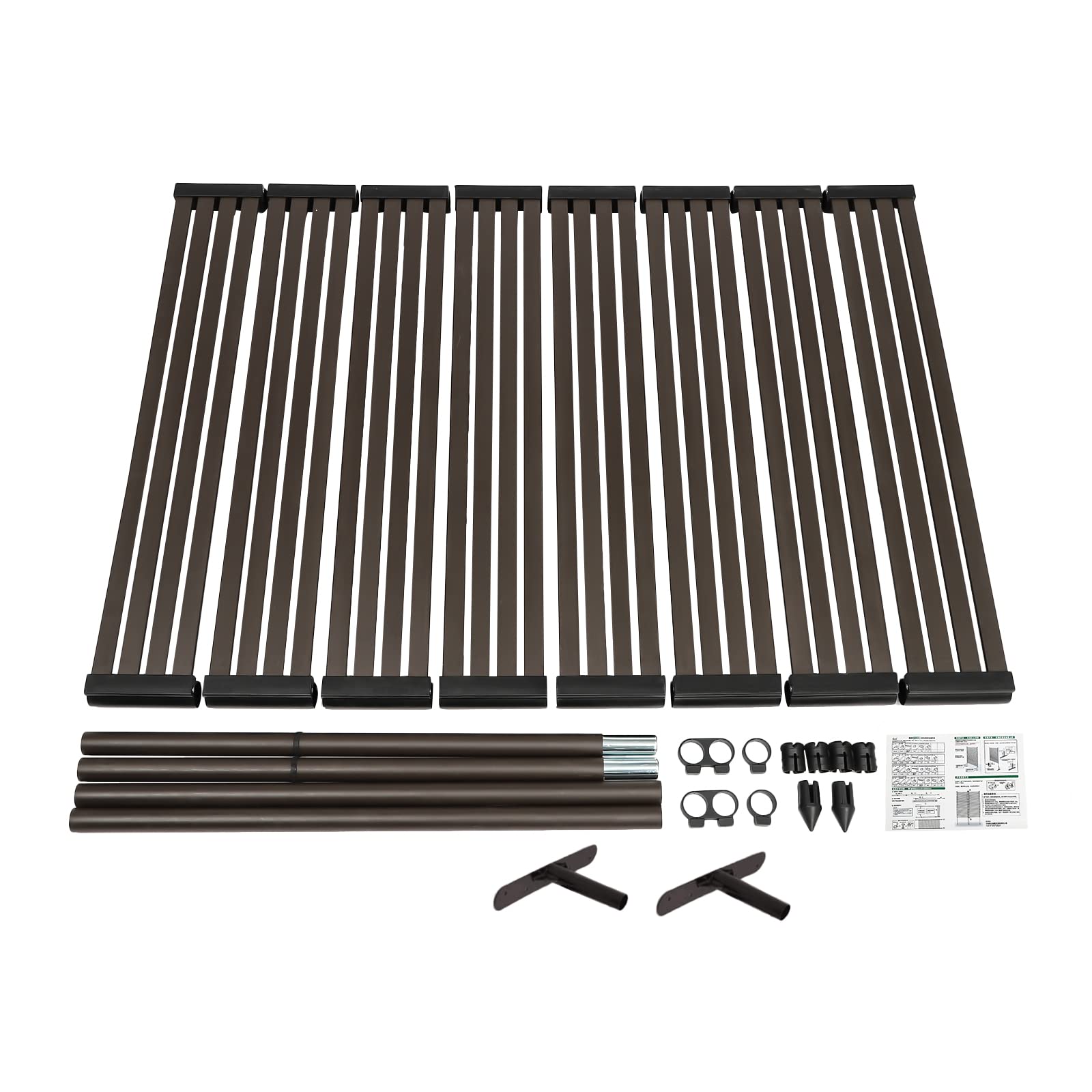 Brown Outdoor Privacy Fence Screen - 3x5ft Garden Backyard Patio Decorative Panel - Multi-Purpose Privacy Screen Fence for Yard, Deck, Pool & Balcony - 1 Piece (3 * 5ft) - Perfect for Creating Shade, Wind Protection & Stylish Outdoor Spaces