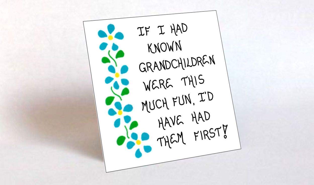Grandchildren Quote Fridge Magnet - Inspirational Sayings for Grandmothers | Perfect for Refrigerators, Lockers & Office Decor