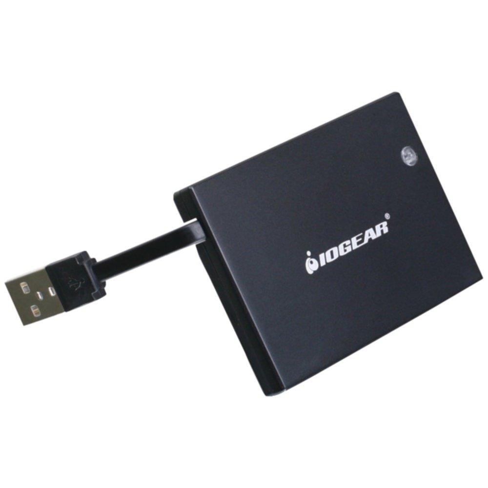 IOGEAR GSR203 Portable Smart Card Reader - USB 2.0 Multi-Format Memory Card Reader for SD, Micro SD, CF Cards - Compatible with Windows & Mac - Perfect for Photographers, Designers & Tech Professionals